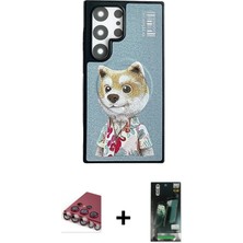 DS LLC Ieg™ Galaxy S23 Ultra Kılıf Siluet Modern Özel Seri - Şeffaf 360 Full Body Arka Koruyucu + Kı