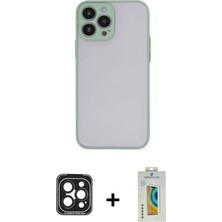 DS LLC Ieg™ iPhone 15 Pro Max Kılıf Ahenk Çizgi Serisi - Siyah Polymer Nano Ekran Koruyucu + Siyah Pvd