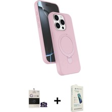 DS LLC Ieg™ iPhone 14 Pro Max Kılıf Iz Işık Koleksiyonu - Şeffaf Pasifik Cam Ekran Koruyucu + Güm�