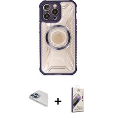 DS LLC Ieg™ iPhone 13 Pro Max Kılıf Kutup Modern - Siyah Bilvis 3D Mat Cam Ekran Koruyucu + Sierra Blue