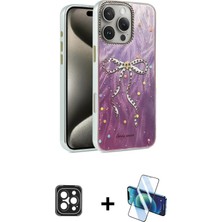 DS LLC Ieg™ iPhone 16 Pro Max Kılıf Zirve Modern Prime - Siyah 3D Antistatik Seramik Nano Ekran Koruyuc