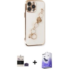 DS LLC Ieg™ iPhone 14 Pro Max Kılıf Nova Işık Prime - Siyah Bilvis 5in1 5d Magic Hayalet Cam Ekran Ko