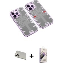 DS LLC Ieg™ iPhone 13 Pro Max Kılıf Ufuk Doku Prime - Siyah Bilvis 3D Mat Cam Ekran Koruyucu + Beyaz Ra