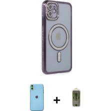 DS LLC Ieg™ iPhone 11 Kılıf Zirve Doku Prime - Siyah Joko Magic 5d Hayalet Cam + Yeşil Neon Fosforlu K