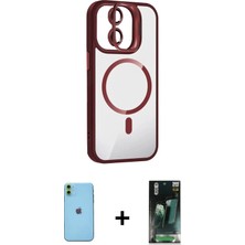 DS LLC Ieg™ iPhone 11 Kılıf Yadigar Asil Koleksiyonu - Şeffaf 360 Full Body Arka Koruyucu + Yeşil Neo