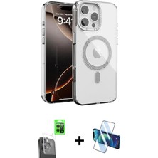 DS LLC Ieg™ iPhone 16 Pro Max Kılıf Atlas Doku Özel Seri - Siyah 3D Antistatik Cam Ekran Koruyucu + Si