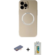 DS LLC Ieg™ iPhone 12 Pro Kılıf Zirve Klasik Prime - Siyah Polymer Nano Ekran Koruyucu + Turuncu Renkli