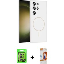 DS LLC Ieg™ Galaxy S24 Ultra Kılıf Yankı Form Serisi - Siyah Autokit 5in1 Fiber Polymer Nano Ekran Kor