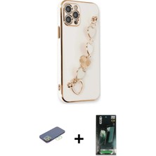 DS LLC Ieg™ iPhone 12 Pro Kılıf Nova Işık Prime - Şeffaf 360 Full Body Arka Koruyucu + Yeşil Renkli