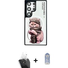 DS LLC Ieg™ Galaxy S24 Ultra Kılıf Siluet Modern Özel Seri - Siyah Joko Magic 5d Cam + Şeffaf Kamera