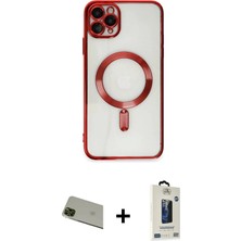 DS LLC Ieg™ iPhone 11 Pro Max Kılıf Nova Işık Özel Seri - Siyah Bilvis Hayalet Cam Ekran Koruyucu +