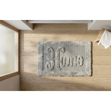 Bienca Dekoratif Banyo Paspası 40X60 cm – Kaymaz, Yumuşak, Emici, Modern Home Yazılı Banyo Halısı