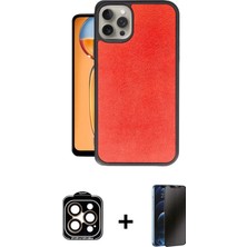 DS LLC Ieg™ iPhone 15 Pro Max Kılıf Kıvılcım Işık Serisi - Siyah 3D Antistatik Hayalet Cam Ekran K