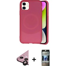 DS LLC Ieg™ iPhone 11 Kılıf Ufuk Serisi - Siyah 34D Hayalet Izgaralı Cam + Siyah Raze Metal Kamera Len