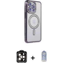 DS LLC Ieg™ iPhone 15 Pro Max Kılıf Zirve Doku Prime - Siyah Joko Magic 5d Cam + Turuncu Pvd Metal Kame