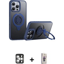 DS LLC Ieg™ iPhone 16 Pro Max Kılıf Zirve Çizgi Prime - Siyah Bilvis 3D Cam Ekran Koruyucu + Gümüş