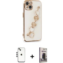 DS LLC Ieg™ iPhone 14 Kılıf Nova Işık Prime - Siyah Bilvis Hayalet Cam Ekran Koruyucu + Gümüş Shin