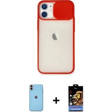 DS LLC Ieg™ iPhone 11 Kılıf Vadi Çizgi - Siyah Buffer Hayalet Cam Ekran Koruyucu + Turuncu Neon Fosfor