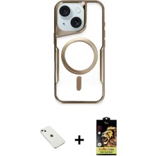 DS LLC Ieg™ iPhone 14 Kılıf Yadigar Klasik Özel Seri - Siyah Buffer Cam Ekran Koruyucu + Sierra Blue D