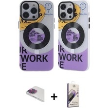 DS LLC Ieg™ iPhone 13 Pro Max Kılıf Nova Doku Koleksiyonu - Siyah Bilvis 3D Mat Cam Ekran Koruyucu + G�