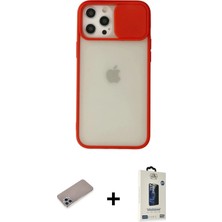 DS LLC Ieg™ iPhone 12 Pro Max Kılıf Vadi Çizgi - Siyah Bilvis Hayalet Cam Ekran Koruyucu + Sierra Blue
