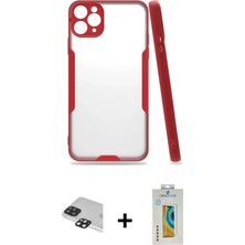 DS LLC Ieg™ iPhone 11 Pro Max Kılıf Atlas Asil Serisi - Siyah Polymer Nano Ekran Koruyucu + Siyah Pers