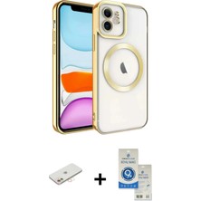 DS LLC Ieg™ iPhone 11 Kılıf Nova Işık Özel Seri - Şeffaf Royal Nano Ekran Koruyucu + Yeşil Renkli