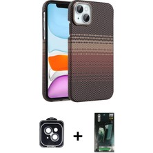 DS LLC Ieg™ iPhone 14 Kılıf Doruk Serisi - Şeffaf 360 Full Body Arka Koruyucu + Siyah Pvd Metal Kamera