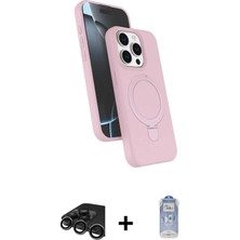 DS LLC Ieg™ iPhone 15 Pro Max Kılıf Iz Işık Koleksiyonu - Siyah Joko Magic 5d Cam + Titanyum Gri Raz