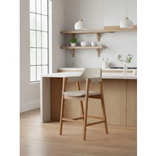 Gazzini Furniture Vector Ahşap Bar Sandalyesi