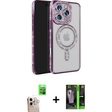 DS LLC Ieg™ iPhone 16 Pro Max Kılıf Zirve Doku Prime - Şeffaf 360 Full Body Arka Koruyucu + Natural gr