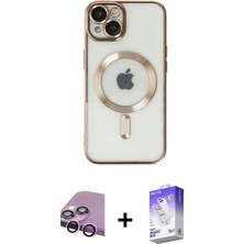 DS LLC Ieg™ iPhone 14 Kılıf Nova Işık Özel Seri - Siyah Bilvis 5in1 3D Magic Cam Ekran Koruyucu + Mo