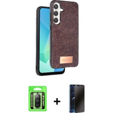 DS LLC Ieg™ Galaxy A26 Kılıf Vadi Klasik Serisi - Siyah 3D Antistatik Hayalet Cam Ekran Koruyucu + Siya
