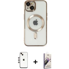 DS LLC Ieg™ iPhone 14 Kılıf Nova Işık Özel Seri - Siyah Bilvis 3D Mat Cam Ekran Koruyucu + Gökkuşa