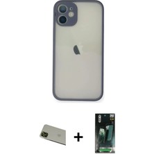 DS LLC Ieg™ iPhone 11 Pro Max Kılıf Ahenk Çizgi Serisi - Şeffaf 360 Full Body Arka Koruyucu + Yeşil