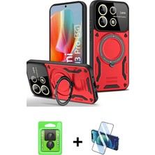 DS LLC Ieg™ Redmi Note 13 Pro 4g Kılıf Kıvılcım Modern Serisi - Siyah 3D Antistatik Seramik Nano Ekr