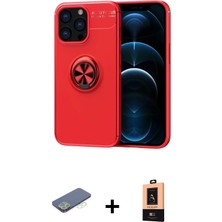 DS LLC Ieg™ iPhone 13 Pro Max Kılıf Yankı Form Prime - Şeffaf Maxco Cam Ekran Koruyucu + Yeşil Renkl