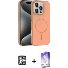DS LLC Ieg™ iPhone 16 Pro Max Kılıf Siluet Doku Özel Seri - Siyah Bilvis 5in1 3D Magic Cam Ekran Koruy