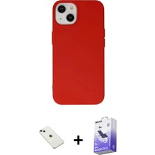 DS LLC Ieg™ iPhone 14 Kılıf Ahenk Serisi - Siyah Bilvis 5in1 5d Magic Hayalet Cam Ekran Koruyucu + Yeş