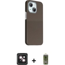 DS LLC Ieg™ iPhone 14 Kılıf Kozmos Klasik Prime - Siyah Joko Magic 5d Hayalet Cam + Pembe Pvd Metal Kam
