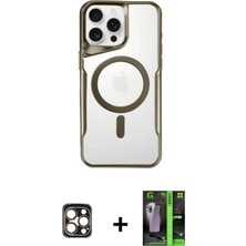 DS LLC Ieg™ iPhone 16 Pro Max Kılıf Yadigar Klasik Özel Seri - Şeffaf 360 Full Body Arka Koruyucu + G