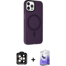 DS LLC Ieg™ iPhone 15 Pro Max Kılıf Çekirdek Modern Prime - Siyah Bilvis 5in1 5d Magic Hayalet Cam Ekr