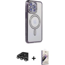 DS LLC Ieg™ iPhone 14 Pro Max Kılıf Zirve Doku Prime - Siyah Bilvis 3D Mat Cam Ekran Koruyucu + Gümü�