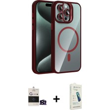 DS LLC Ieg™ iPhone 14 Pro Max Kılıf Yadigar Asil Koleksiyonu - Şeffaf Pasifik Cam Ekran Koruyucu + Siy