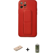 DS LLC Ieg™ iPhone 11 Pro Kılıf Akış Doku - Siyah Joko Magic 5d Hayalet Cam + Mavi Renkli Kamera Lens