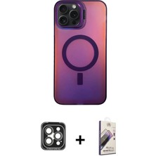 DS LLC Ieg™ iPhone 15 Pro Max Kılıf Doruk Klasik Prime - Siyah Bilvis 3D Mat Cam Ekran Koruyucu + Gri P