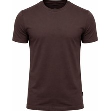 Plus Scorpion Erkek Basic Tişört %100 Pamuk Likralı Slim Fit Bisiklet Yaka Esnek Kumaş