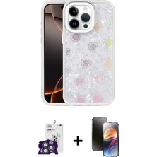 DS LLC Ieg™ iPhone 16 Pro Max Kılıf Odak Prime - Siyah 3D Antistatik Mat Seramik Nano Ekran Koruyucu +