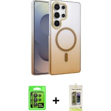 DS LLC Ieg™ Galaxy S24 Ultra Kılıf Ahenk Doku Özel Seri - Siyah Joko Magic 5d Hayalet Cam + Siyah Raze