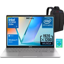 Asus Vivobook S14 S3407VA-LY069WZ4 Intel Core 5-210H 24GB 512GB SSD 14.0" Fhd+ WIN11 Taşınabilir Bilgisayar - Webzone Çanta / 1 Yıl Kaspersky Yazılım Koruma